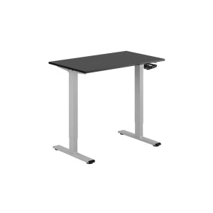 100x60cm - Svart skiva / Grått stativ