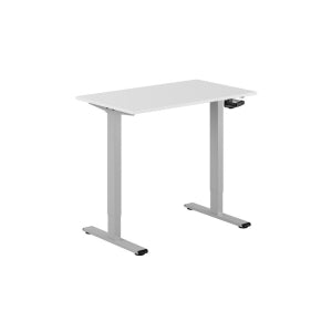 100x60cm - Vit skiva / Grått stativ