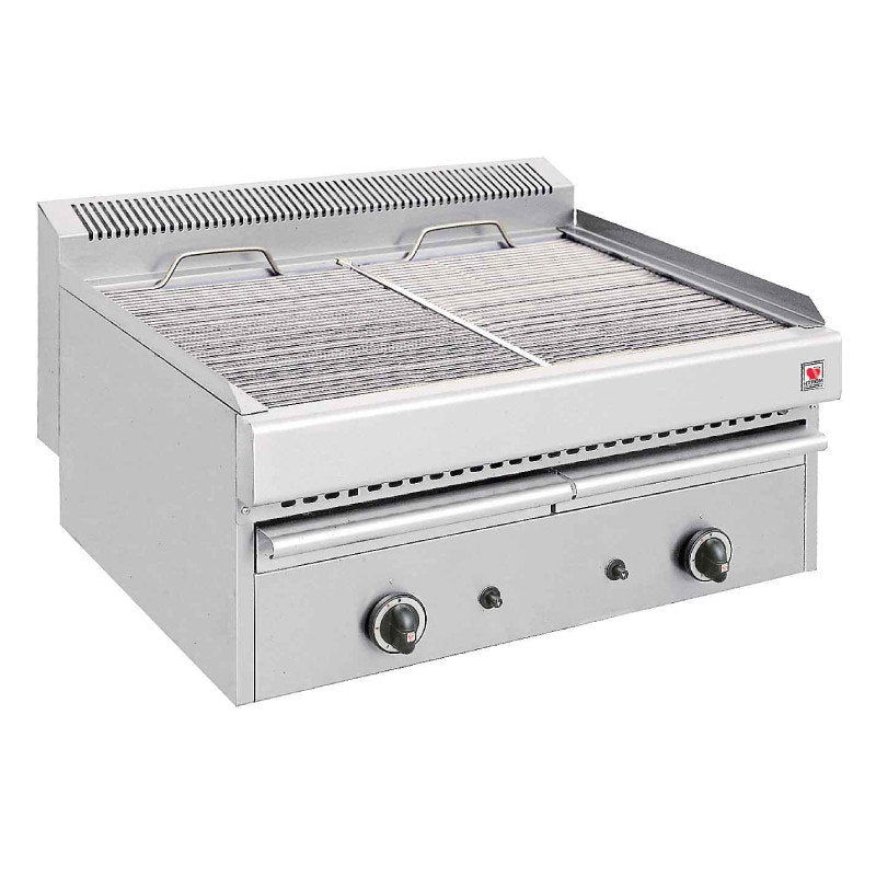 Vattengrill gas 2-zon 18 kW - Grillyta 2x (330x470) mm