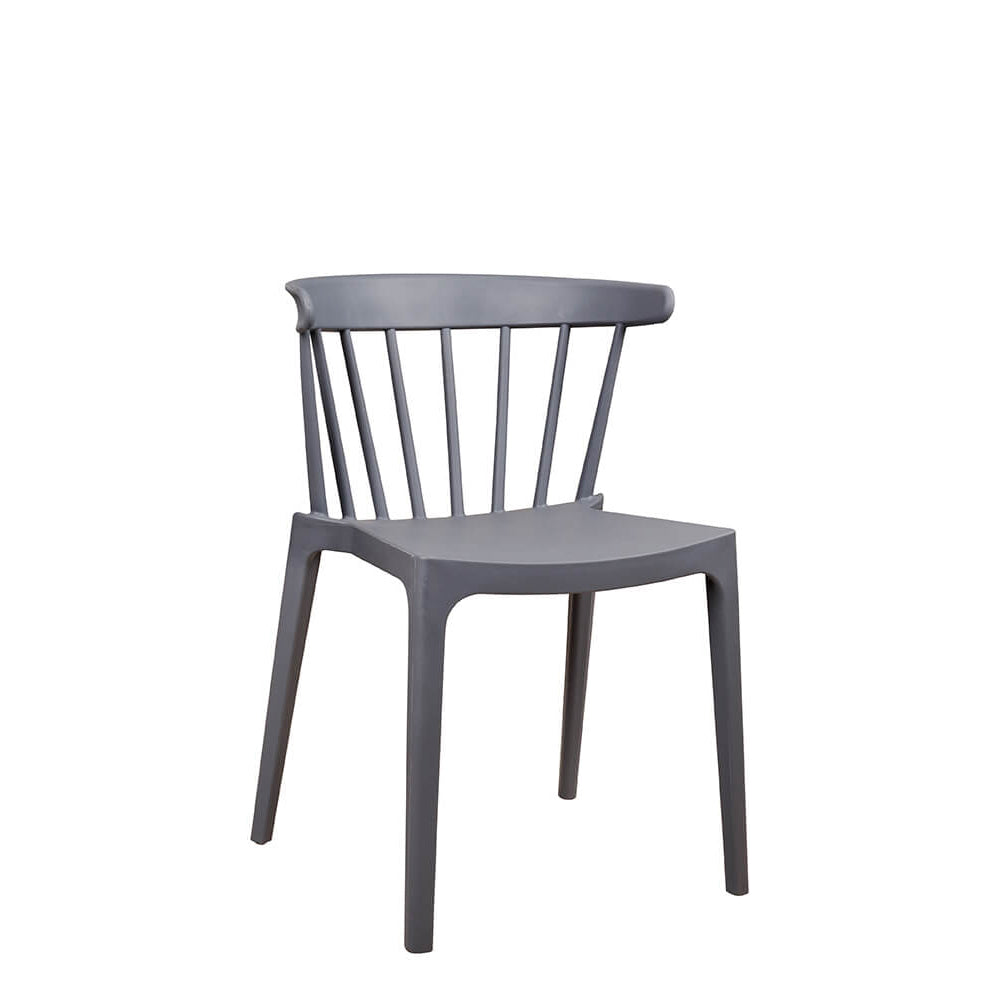 Plaststol Eva – Grå