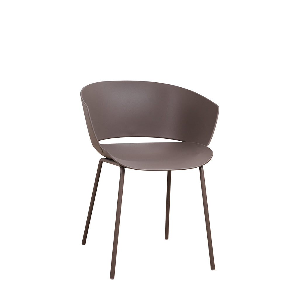 Plaststol Kajsa – Taupe