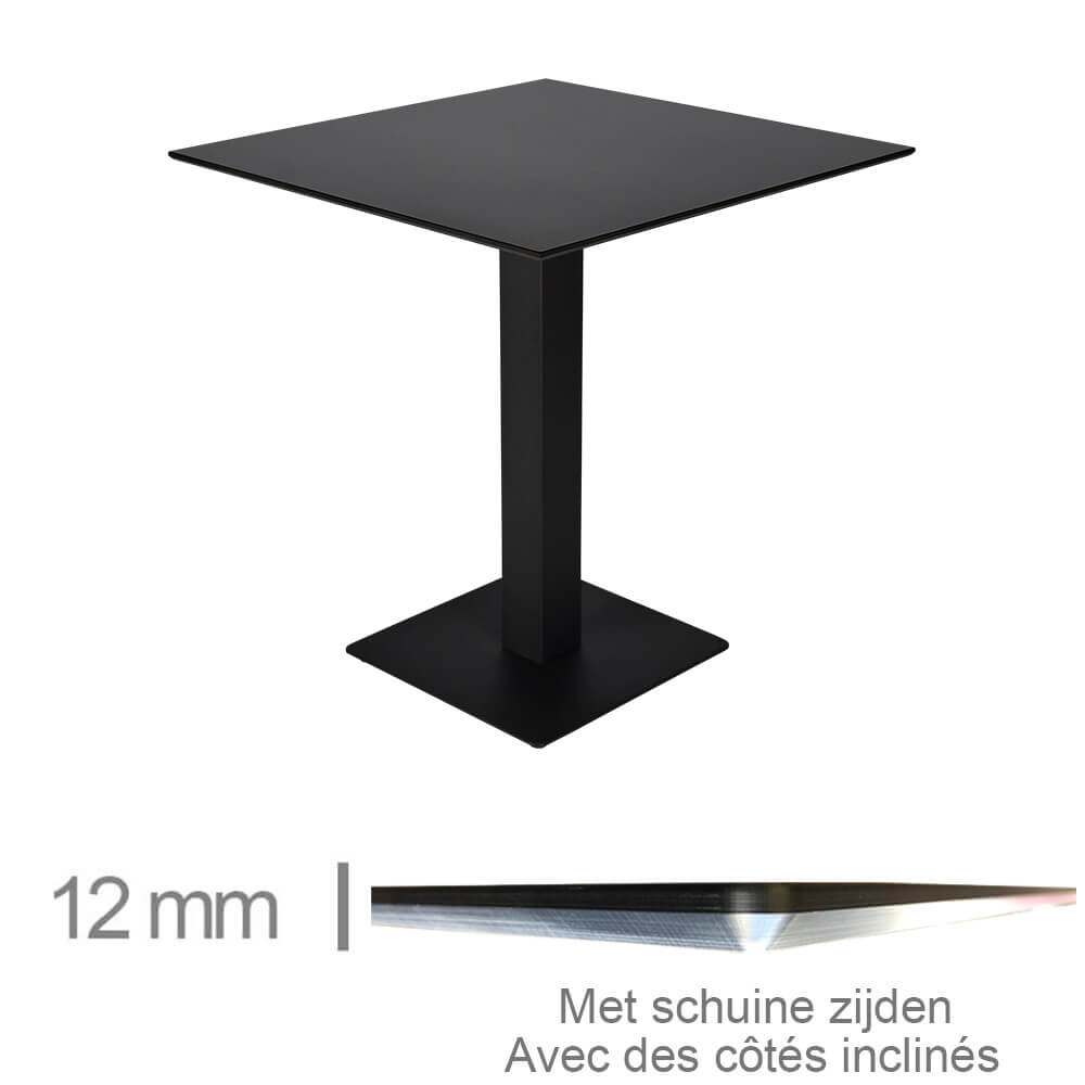 Restaurangbord Compact Svart 59x59