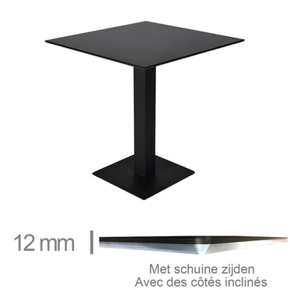 Restaurangbord Compact Svart 59x59