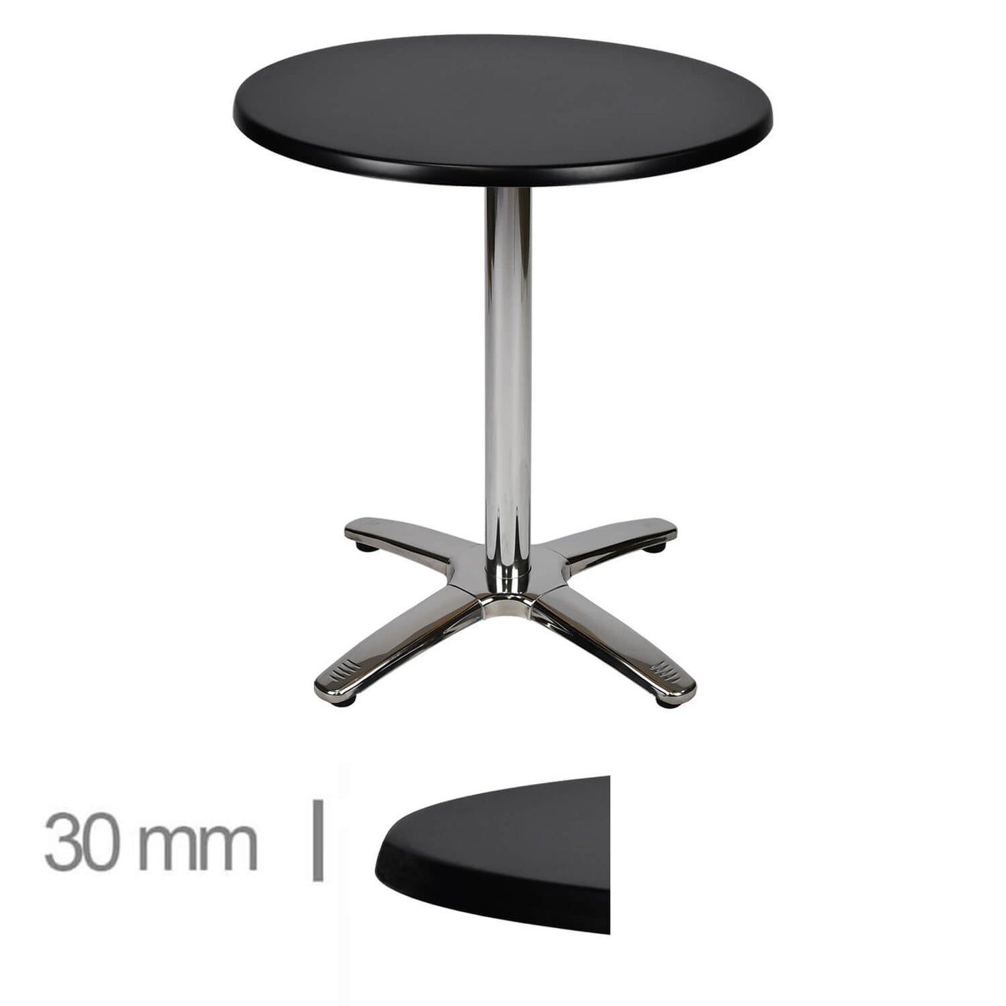 Restaurangbord Werzalit Svart