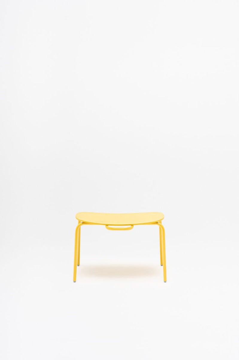 New School Lounge Fotpall plywood, svart
