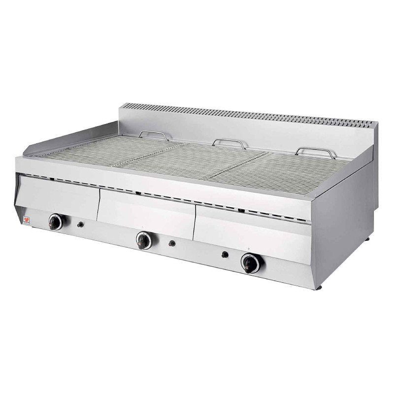 Vattengrill gas 3-zoner 33 kW - Grillyta 3x (360x570 mm)