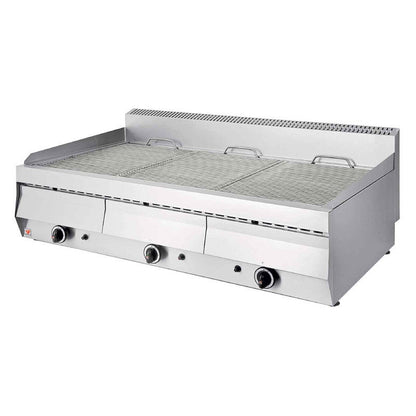 Vattengrill gas 3-zoner 33 kW - Grillyta 3x (360x570 mm)