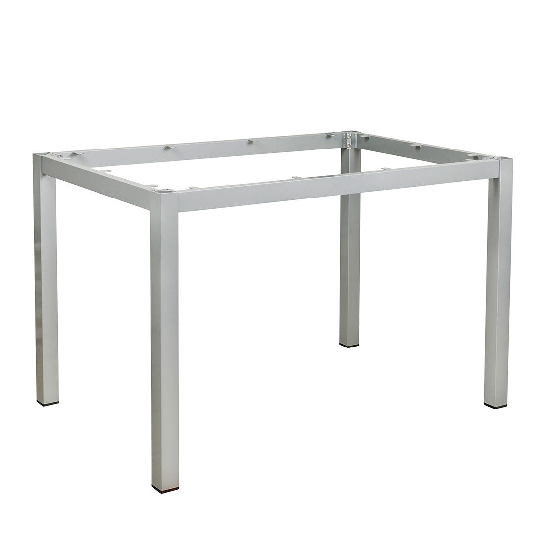 Utebordsstativ Borgholm – Silver / För skiva 120 x 80 cm