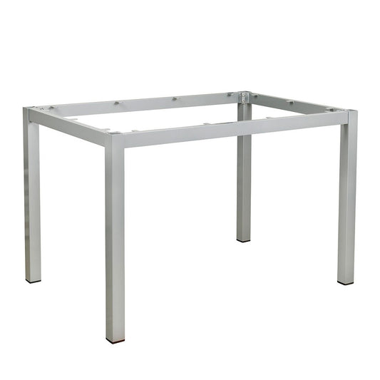 Utebordsstativ Borgholm – Silver / För skiva 120 x 80 cm