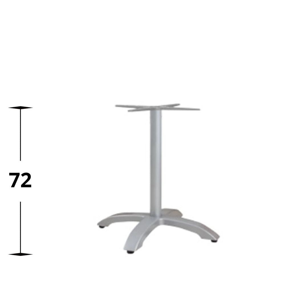 Utebordsstativ Mölle – enkel, fast, silver