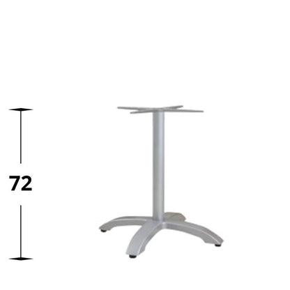 Utebordsstativ Mölle – enkel, fast, silver