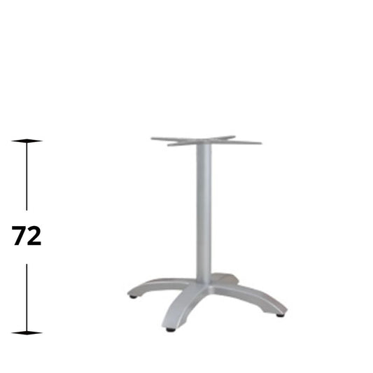 Utebordsstativ Mölle – enkel, fast, silver