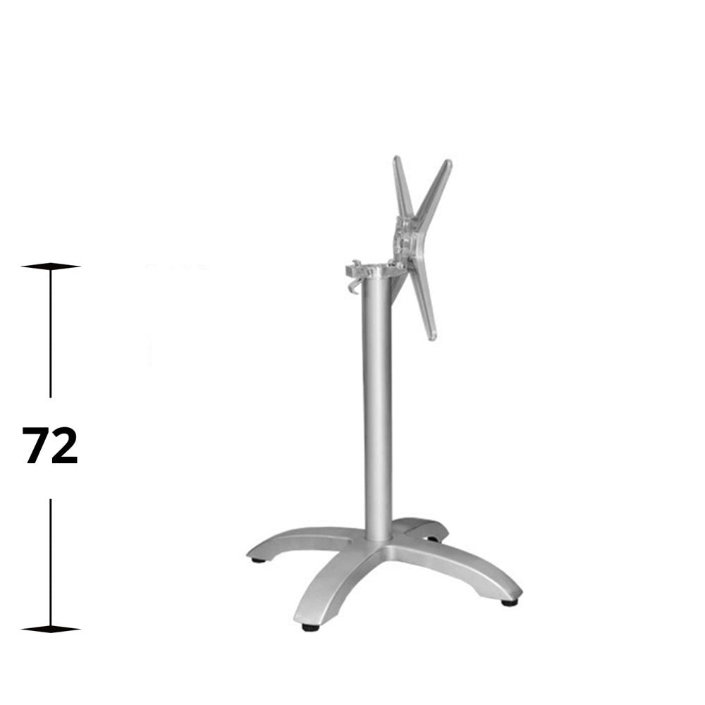 Utebordsstativ Mölle – enkel, fällbar, silver