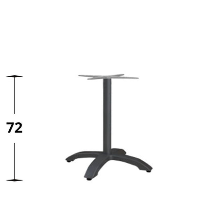 Utebordsstativ Mölle – enkel, fast, svart