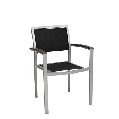Utestol Vanja – Silver/svart/grå